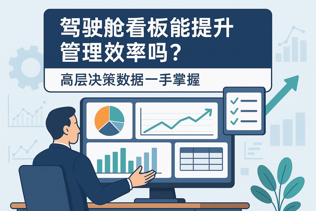 驾驶舱看板能提升管理效率吗？高层决策数据一手掌握