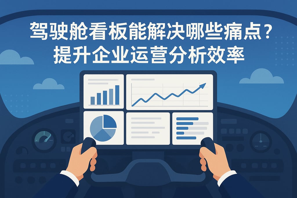 驾驶舱看板能解决哪些痛点？提升企业运营分析效率