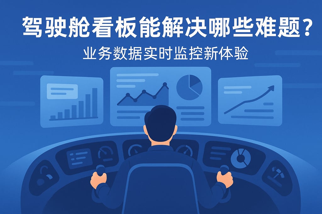 驾驶舱看板能解决哪些难题？业务数据实时监控新体验