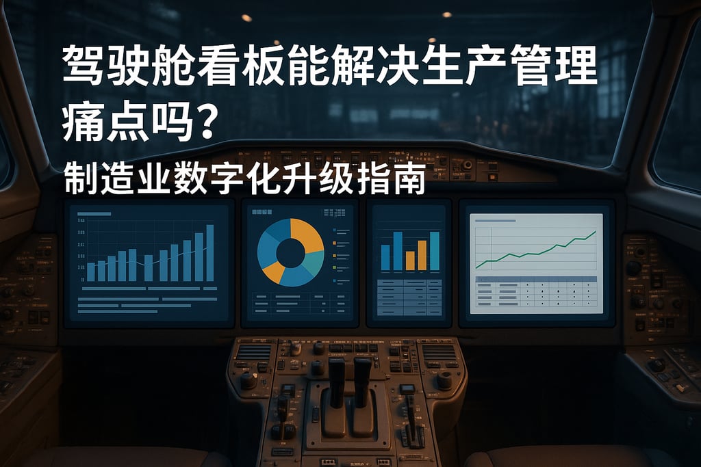 驾驶舱看板能解决生产管理痛点吗？制造业数字化升级指南
