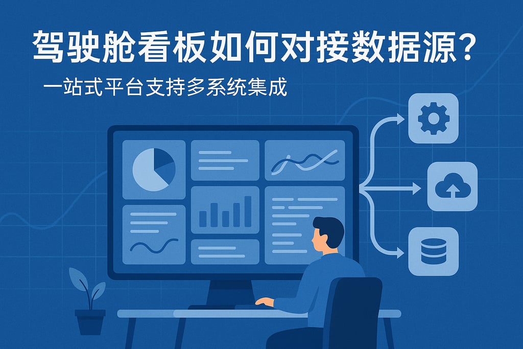 驾驶舱看板要如何对接数据源？一站式平台支持多系统集成