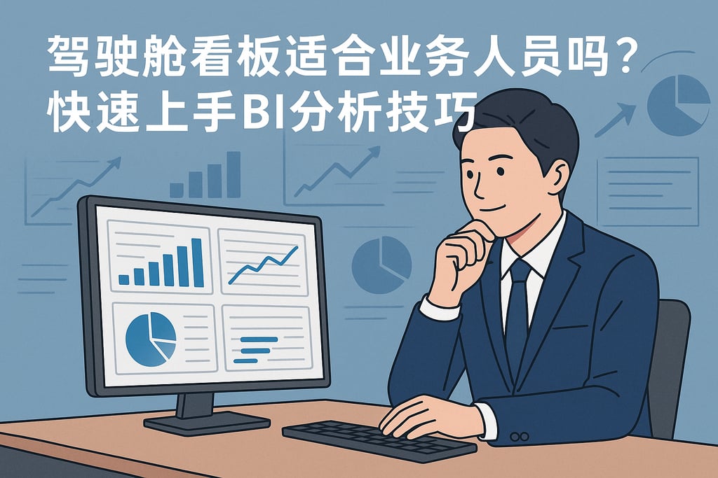 驾驶舱看板适合业务人员吗？快速上手BI分析技巧