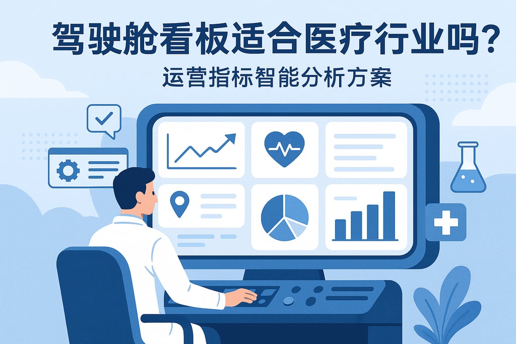 驾驶舱看板适合医疗行业吗？运营指标智能分析方案