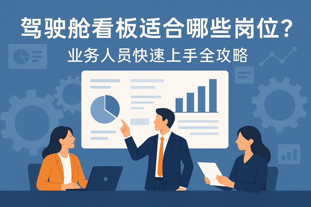 驾驶舱看板适合哪些岗位？业务人员快速上手全攻略