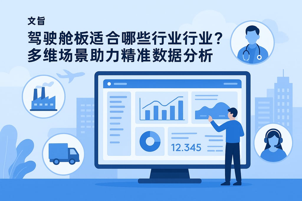 驾驶舱看板适合哪些行业应用？多维场景助力精准数据分析