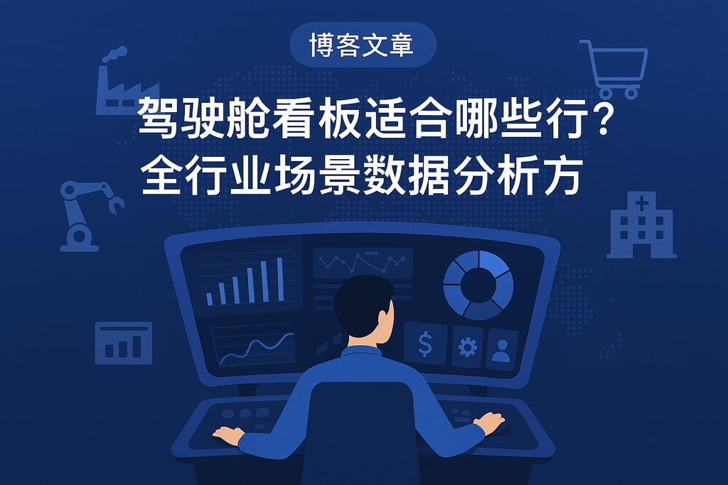 驾驶舱看板适合哪些行业？全行业场景数据分析方案