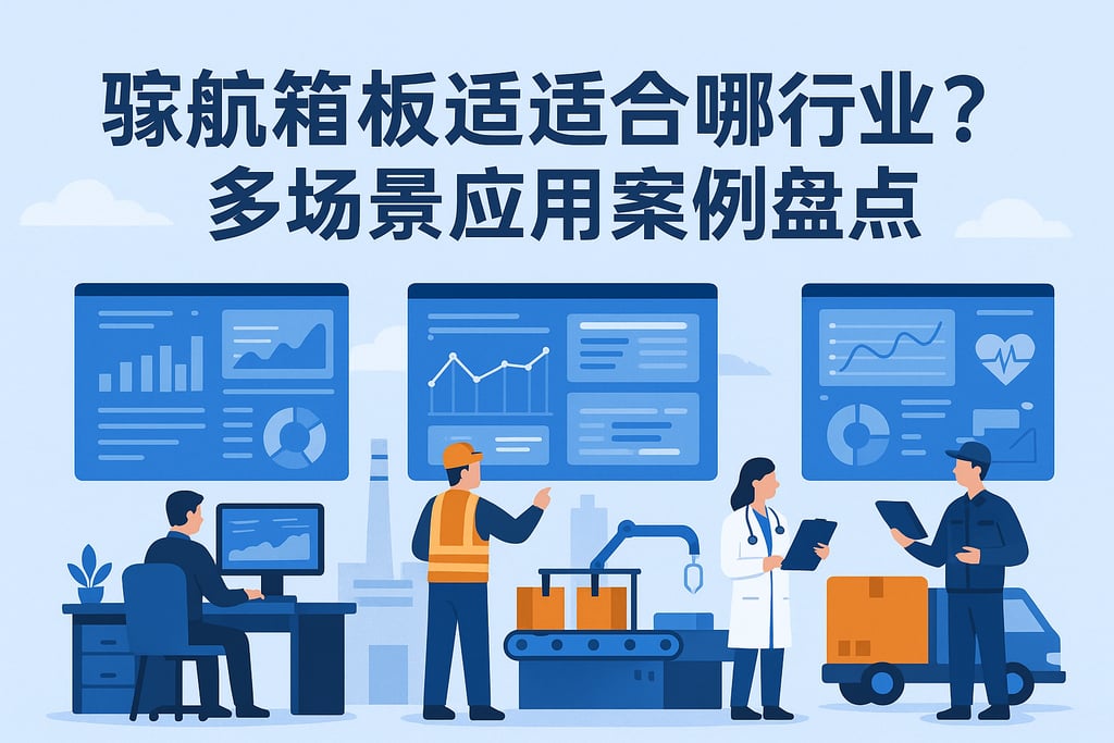 驾驶舱看板适合哪些行业？多场景应用案例盘点