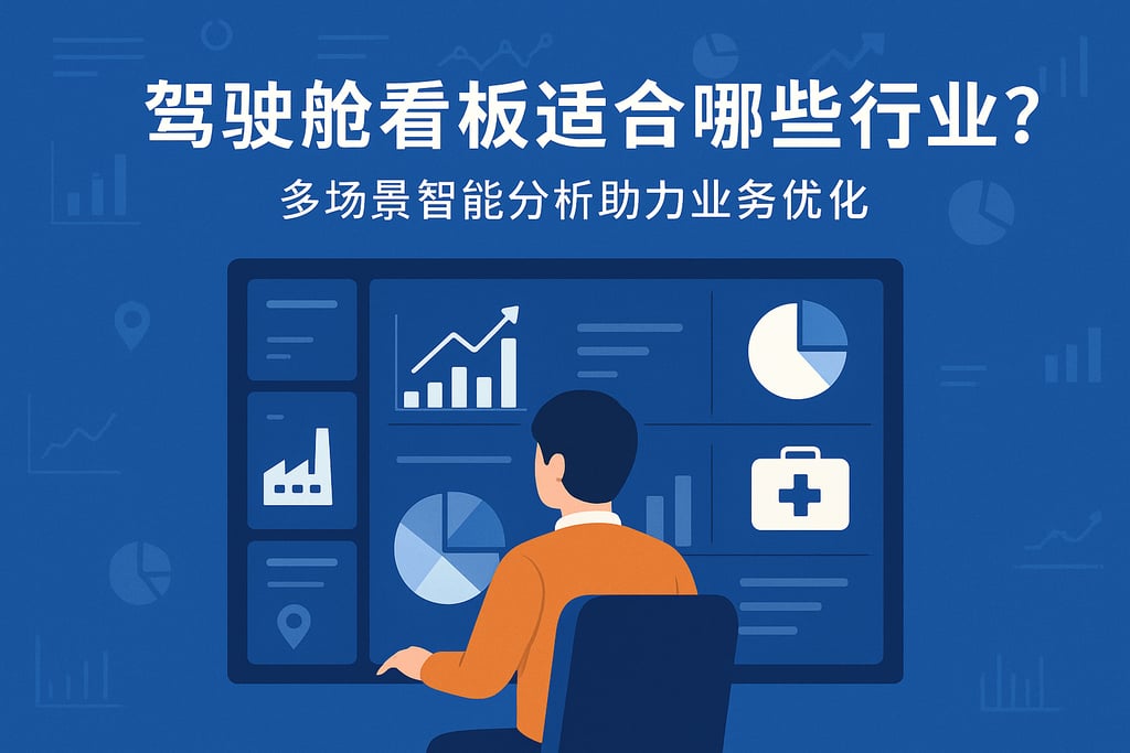 驾驶舱看板适合哪些行业？多场景智能分析助力业务优化