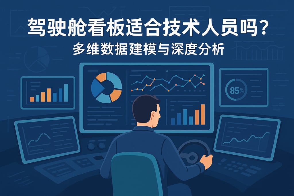驾驶舱看板适合技术人员吗？多维数据建模与深度分析