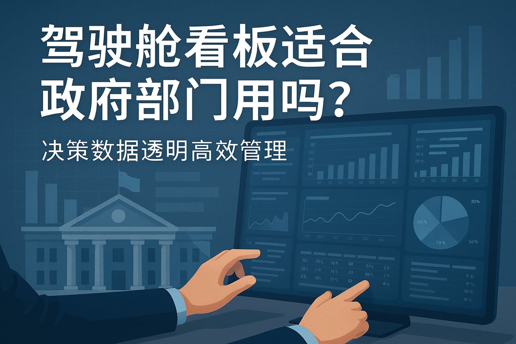 驾驶舱看板适合政府部门用吗？决策数据透明高效管理
