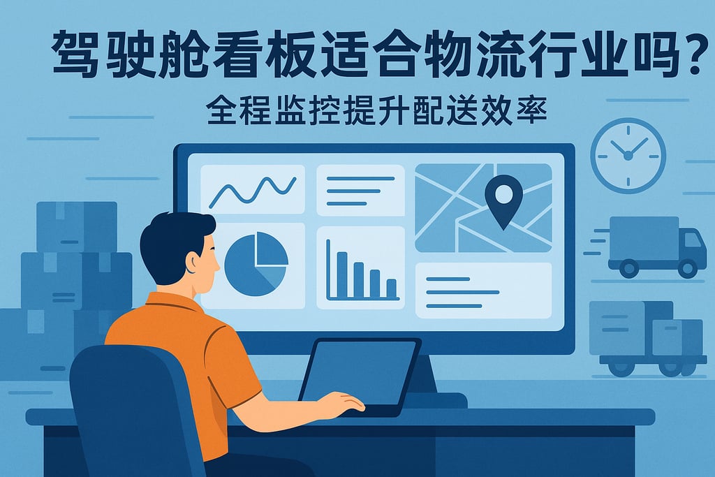 驾驶舱看板适合物流行业使用吗？全程监控提升配送效率