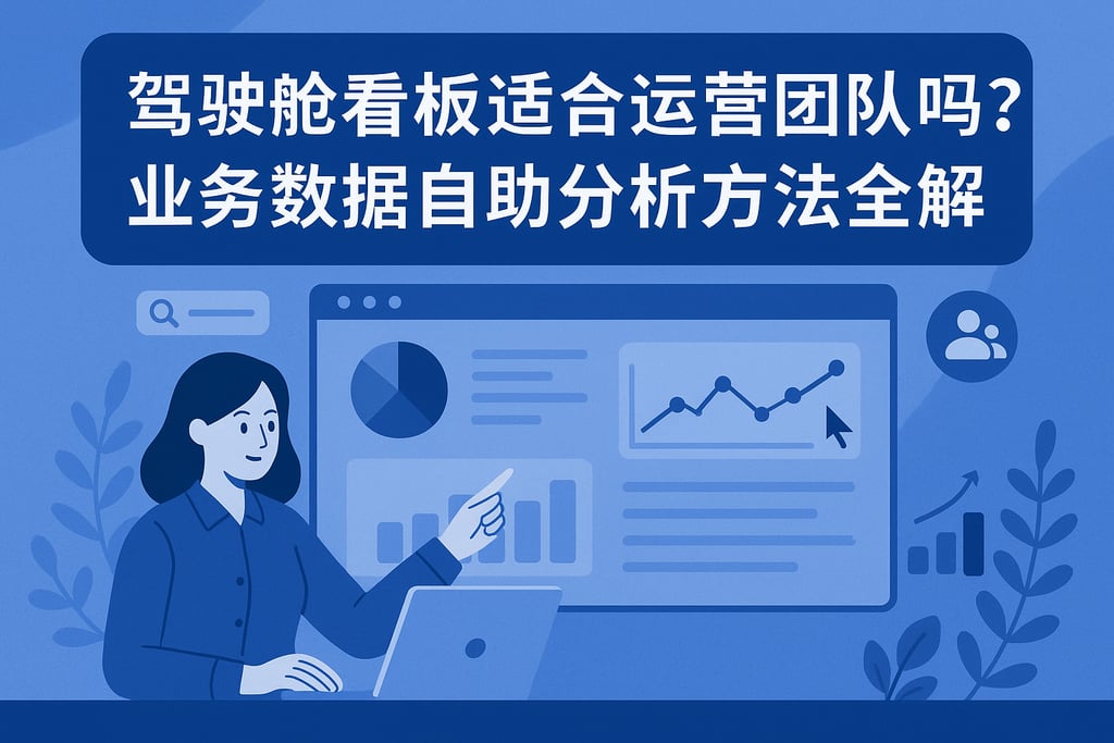 驾驶舱看板适合运营团队吗？业务数据自助分析方法全解