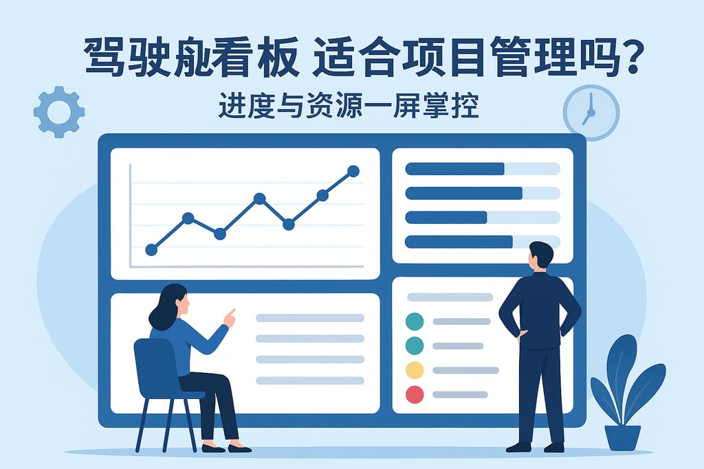 驾驶舱看板适合项目管理吗？进度与资源一屏掌控