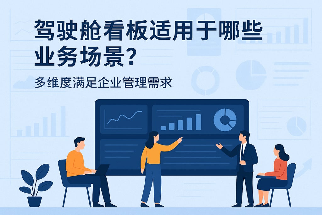 驾驶舱看板适用于哪些业务场景？多维度满足企业管理需求