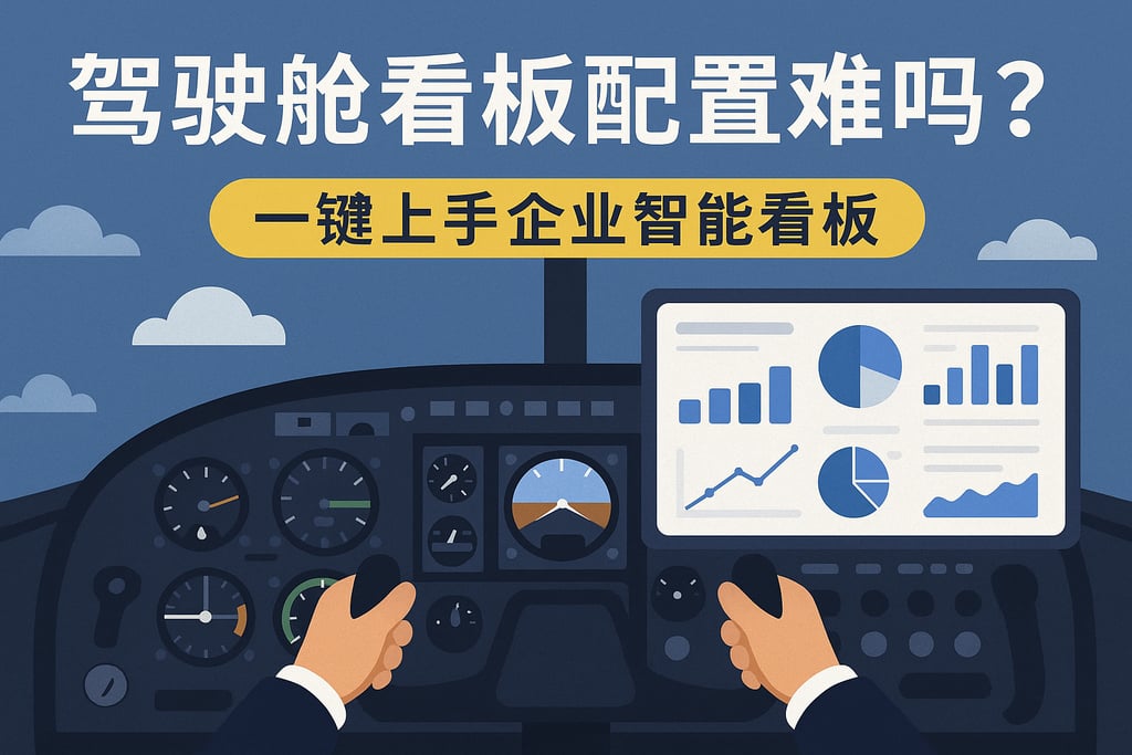 驾驶舱看板配置难吗？一键上手企业智能看板