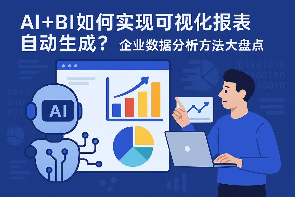 AI+BI如何实现可视化报表自动生成？企业数据分析方法大盘点