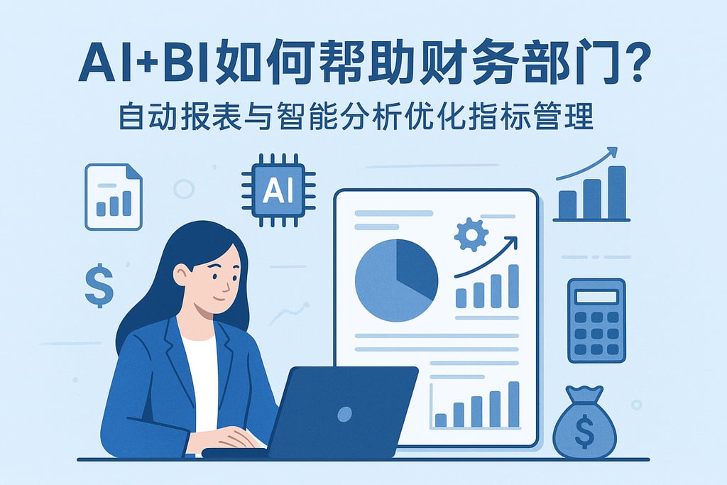 AI+BI如何帮助财务部门？自动报表与智能分析优化指标管理