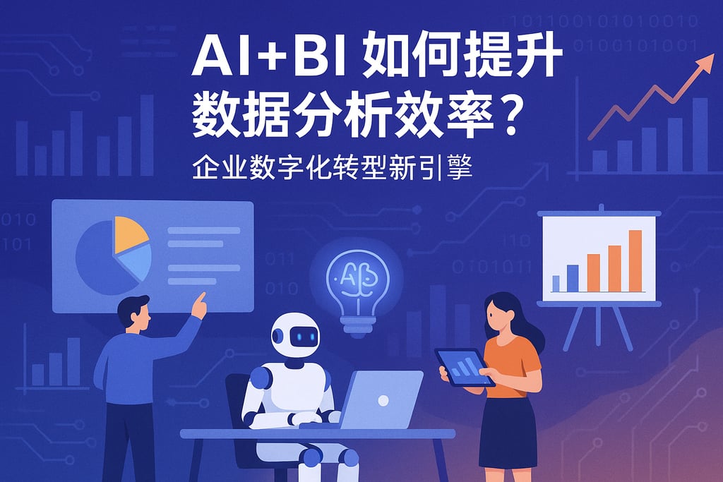 AI+BI如何提升数据分析效率？企业数字化转型新引擎