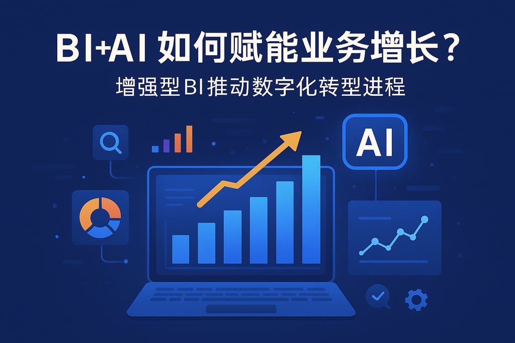 BI+AI如何赋能业务增长？增强型BI推动数字化转型进程