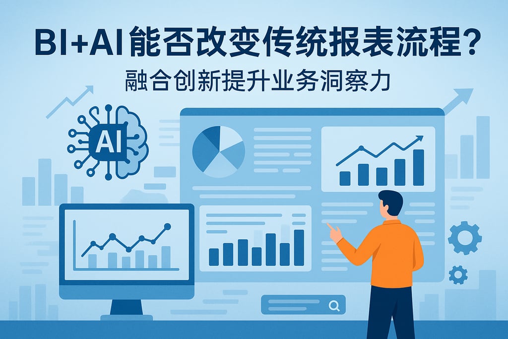 BI+AI能否改变传统报表流程？融合创新提升业务洞察力