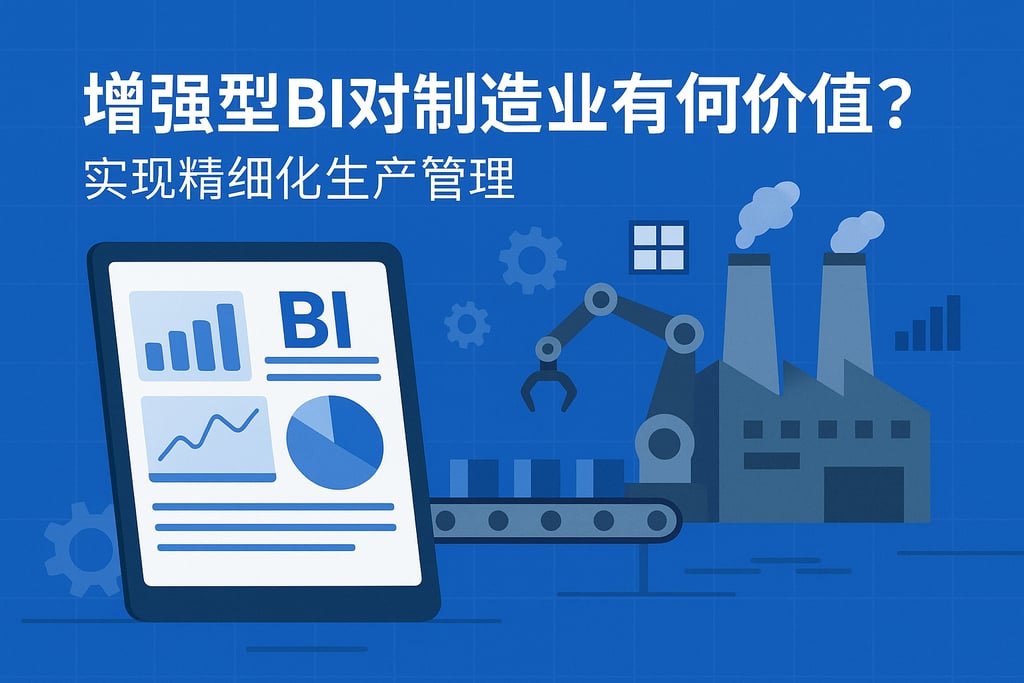 增强型BI对制造业有何价值？实现精细化生产管理