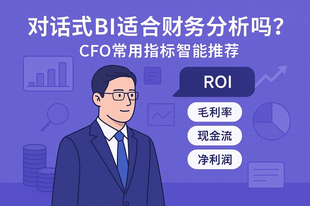 对话式BI适合财务分析吗？CFO常用指标智能推荐