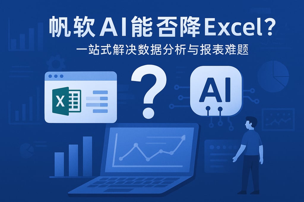 帆软AI能否替代Excel？一站式解决数据分析与报表难题