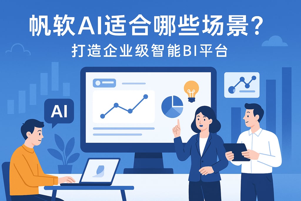 帆软AI适合哪些场景？打造企业级智能BI平台