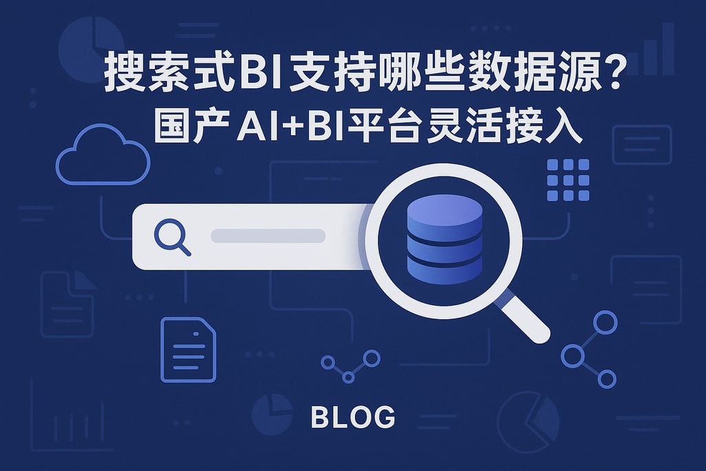 搜索式BI支持哪些数据源？国产AI+BI平台灵活接入