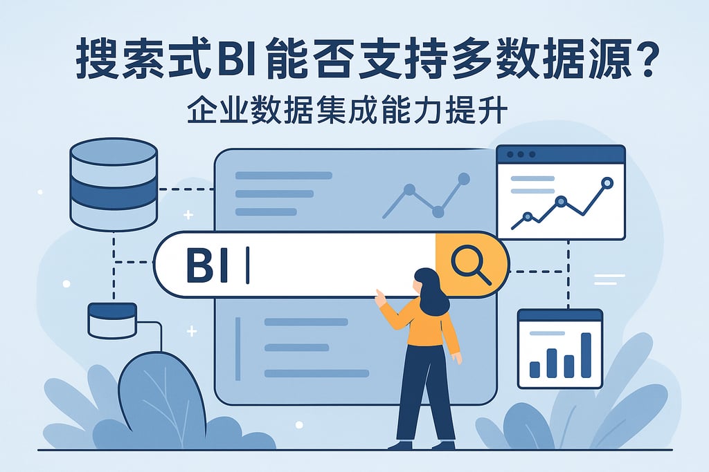 搜索式BI能否支持多数据源？企业数据集成能力提升