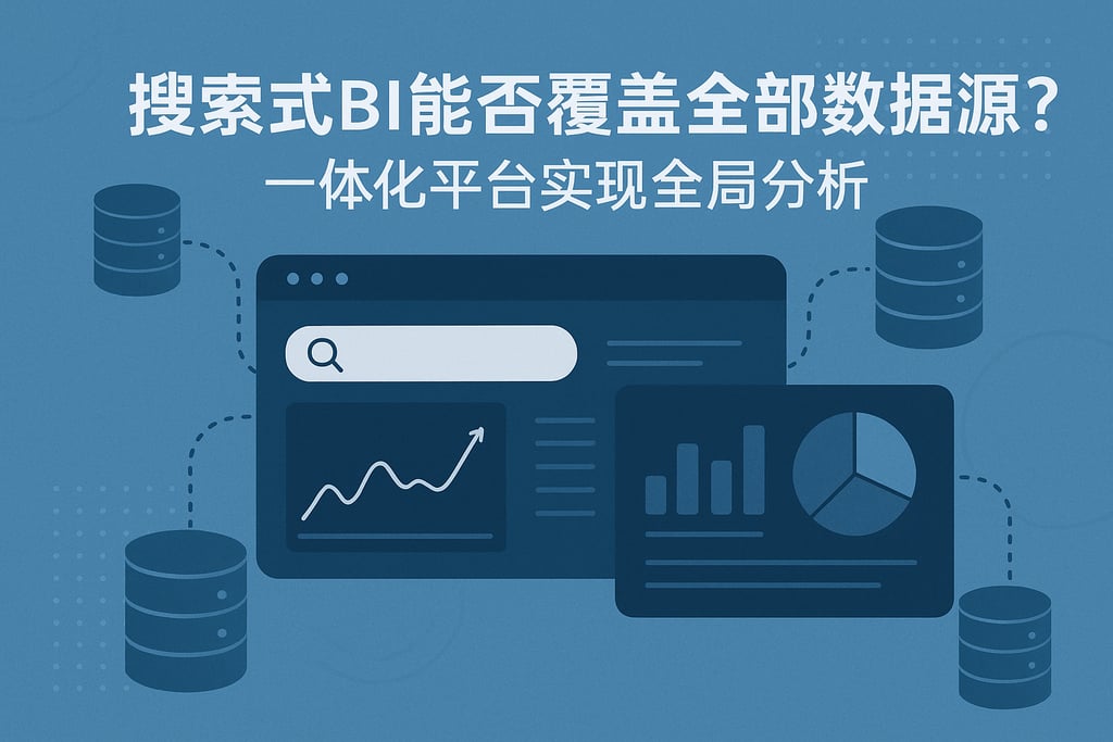 搜索式BI能否覆盖全部数据源？一体化平台实现全局分析
