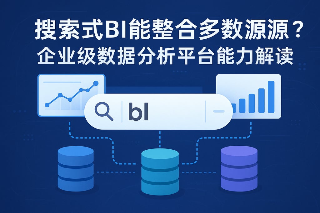 搜索式BI能整合多数据源吗？企业级数据分析平台能力解读