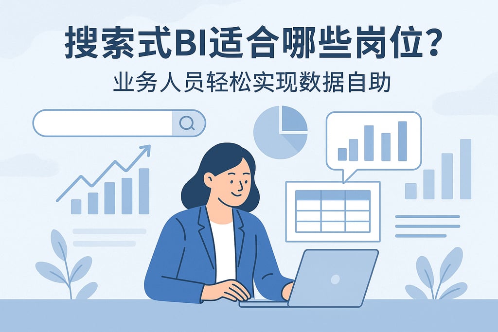 搜索式BI适合哪些岗位？业务人员轻松实现数据自助