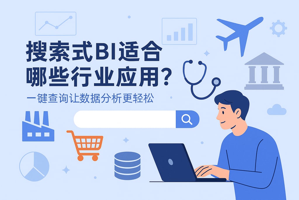 搜索式BI适合哪些行业应用？一键查询让数据分析更轻松