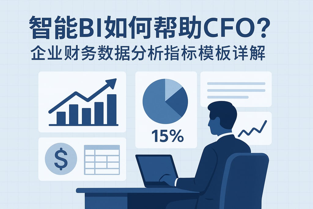 智能BI如何帮助CFO？企业财务数据分析指标模板详解