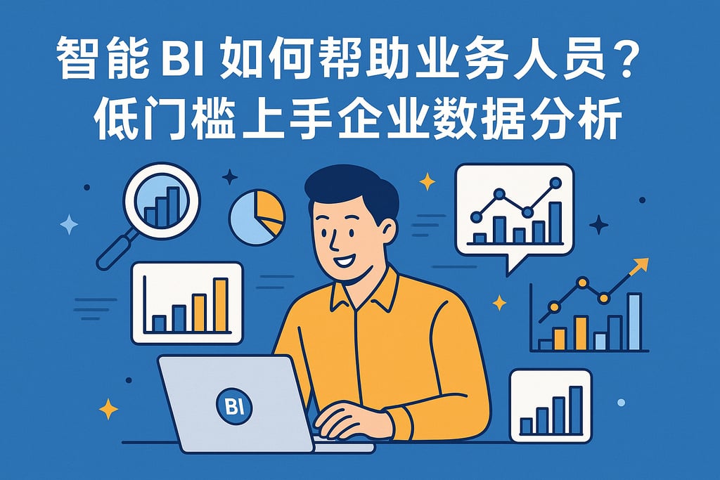 智能BI如何帮助业务人员？低门槛上手企业数据分析