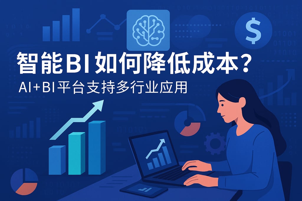 智能BI如何降低成本？AI+BI平台支持多行业应用