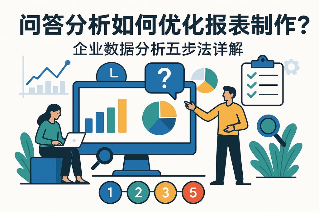 问答分析如何优化报表制作？企业数据分析五步法详解