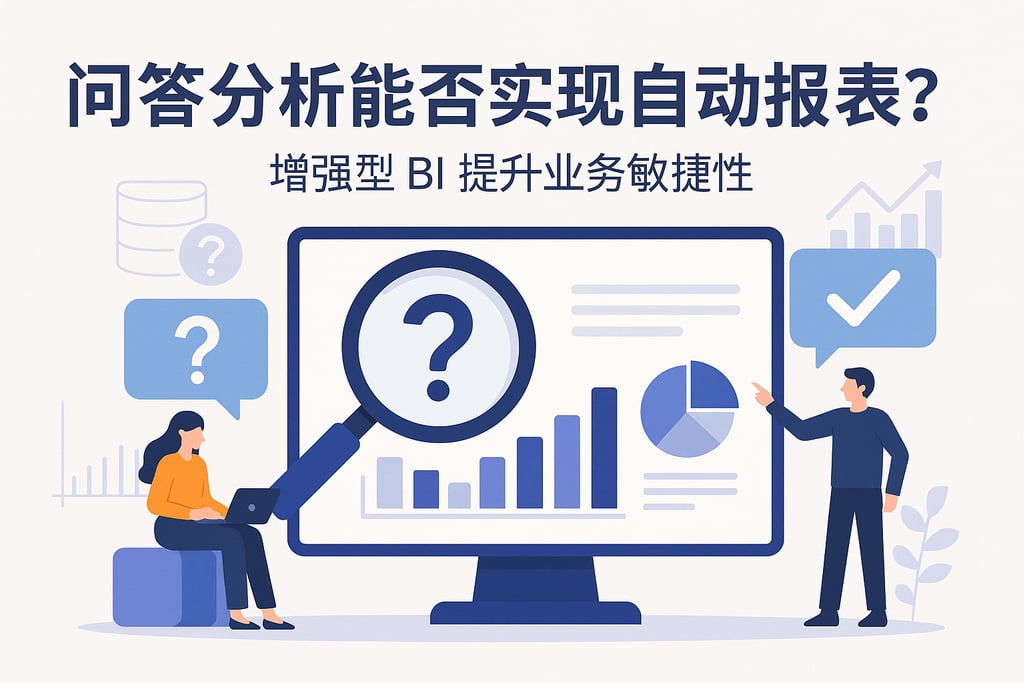 问答分析能否实现自动报表？增强型BI提升业务敏捷性