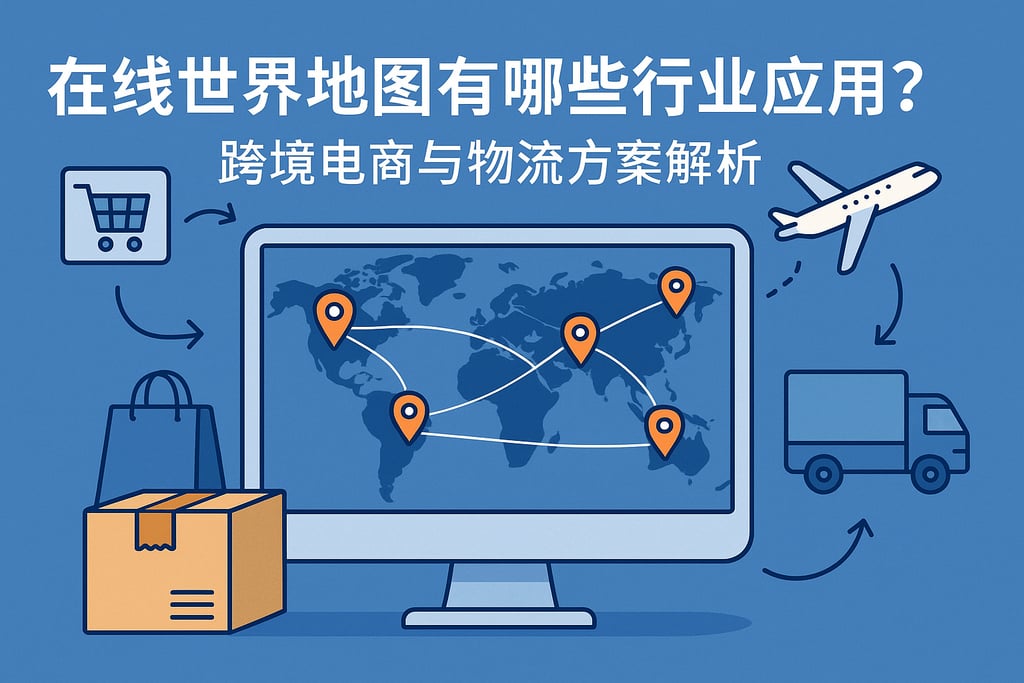 在线世界地图有哪些行业应用？跨境电商与物流方案解析