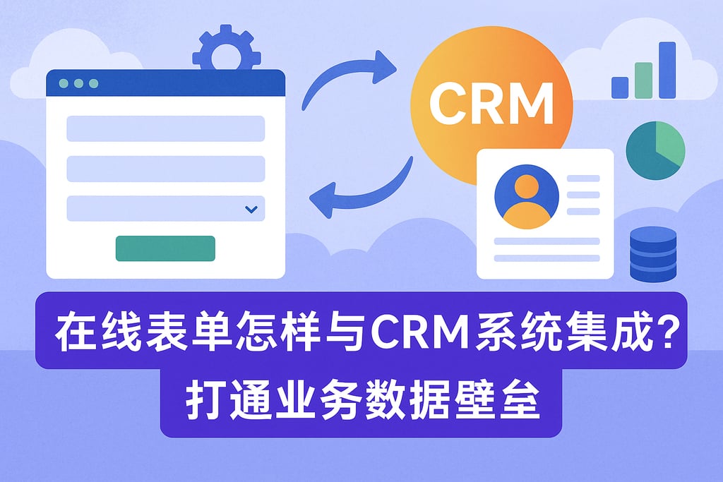 在线表单怎样与CRM系统集成？打通业务数据壁垒