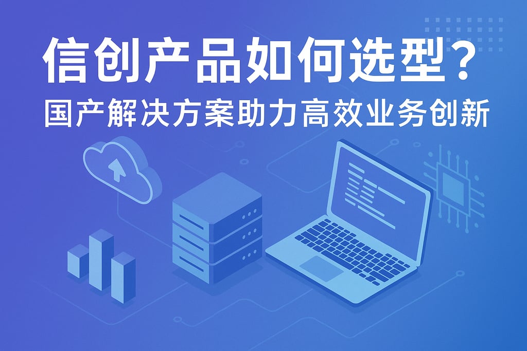 信创产品如何选型？国产解决方案助力高效业务创新