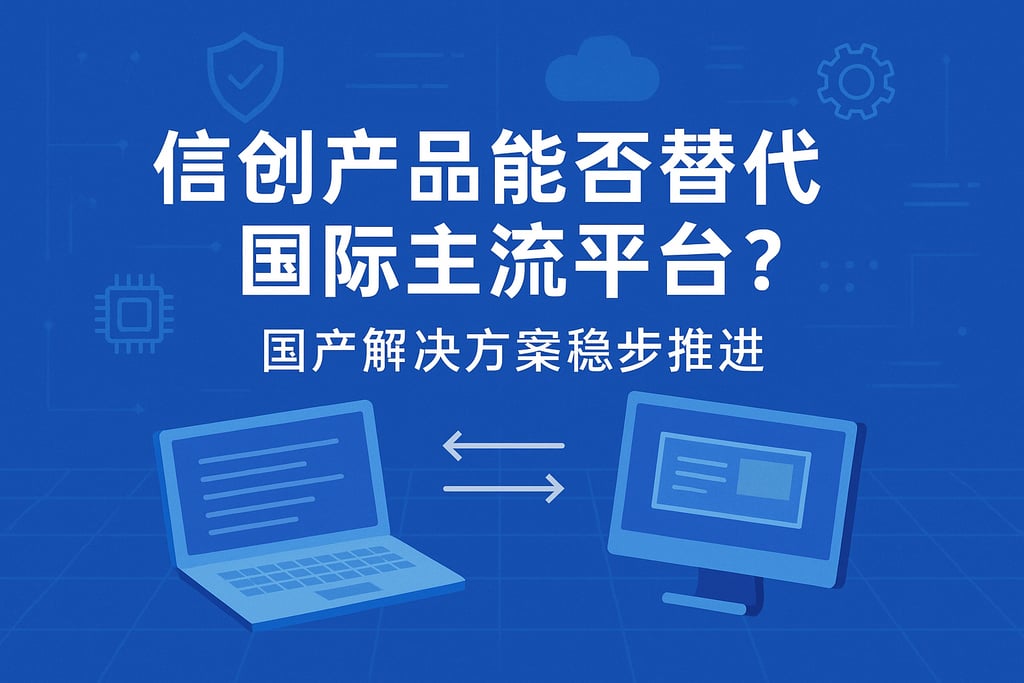 信创产品能否替代国际主流平台？国产解决方案稳步推进。