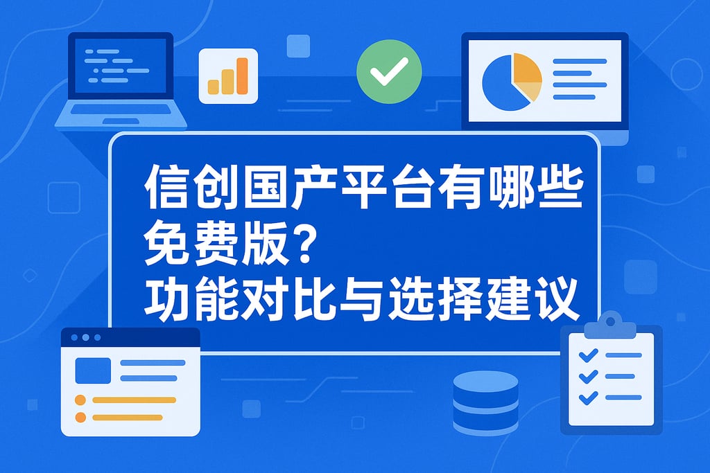 信创国产平台有哪些免费版？功能对比与选择建议