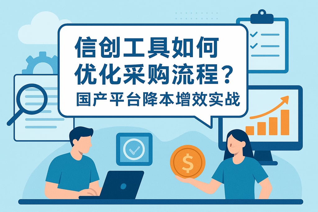 信创工具如何优化采购流程？国产平台降本增效实战