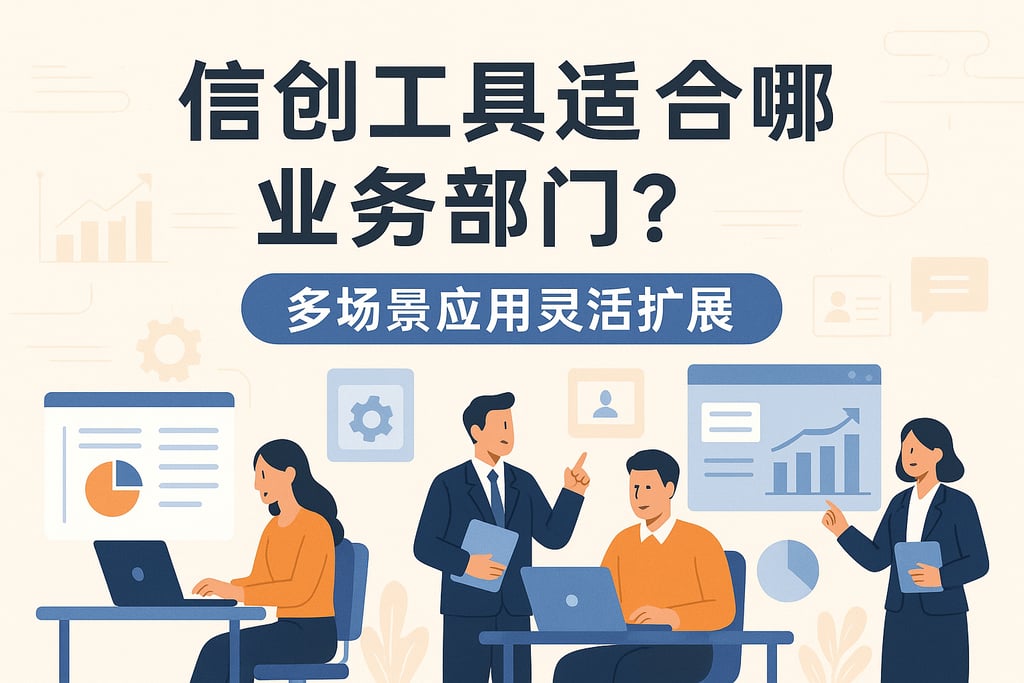 信创工具适合哪些业务部门？多场景应用灵活扩展