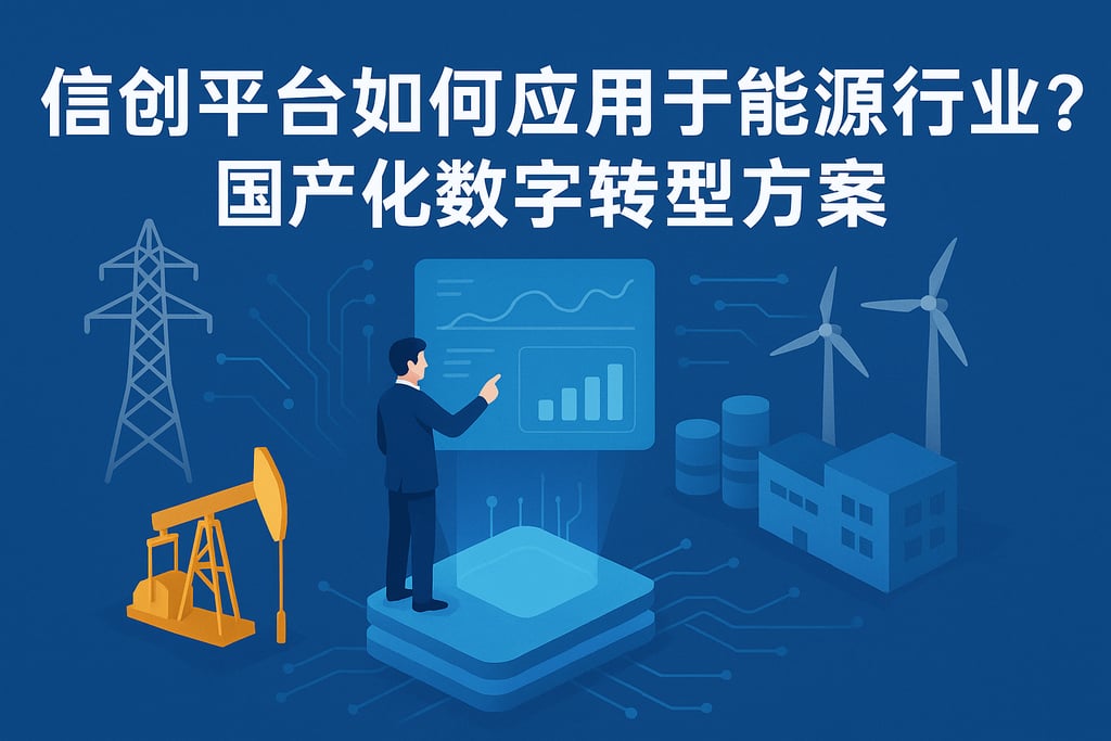信创平台如何应用于能源行业？国产化数字转型方案