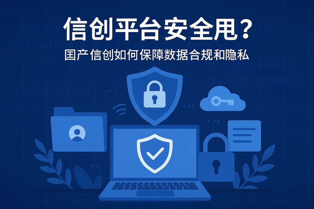 信创平台安全吗？国产信创如何保障数据合规和隐私