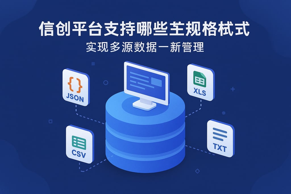 信创平台支持哪些主流数据格式？实现多源数据统一管理