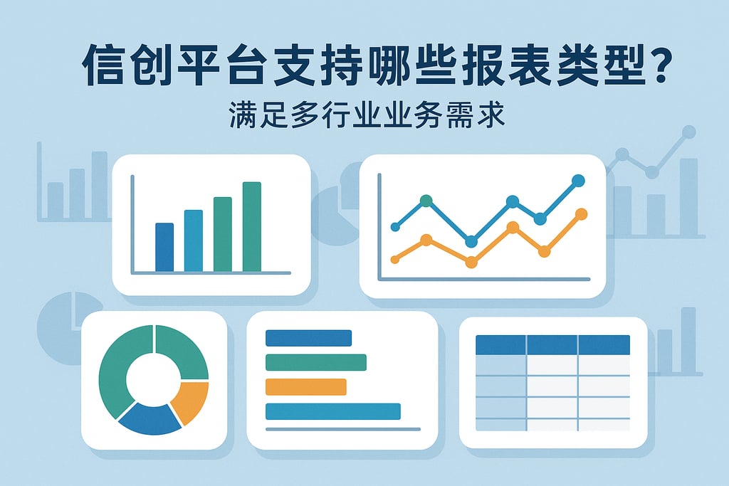 信创平台支持哪些报表类型？满足多行业业务需求